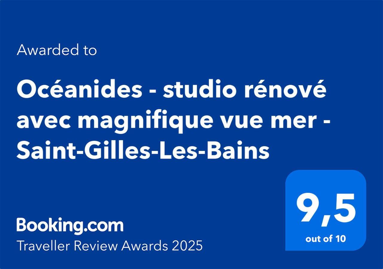 Oceanides - Studio Renove Avec Magnifique Vue Mer - Saint-Gilles-Les-Bains Buitenkant foto